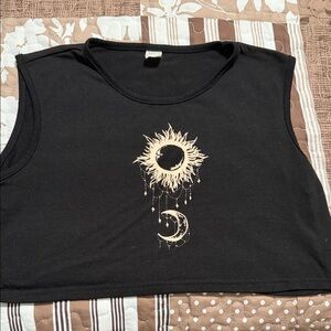 Shein celestial graphic Crop Tank Top